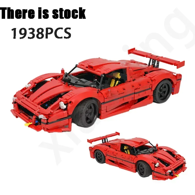 MOC-75543Classic90sF50GTSupercar Racing Building BlocksSet Building Blocks Model1937Parts MOC CreativeBoys KidsBirthday Toy Gift