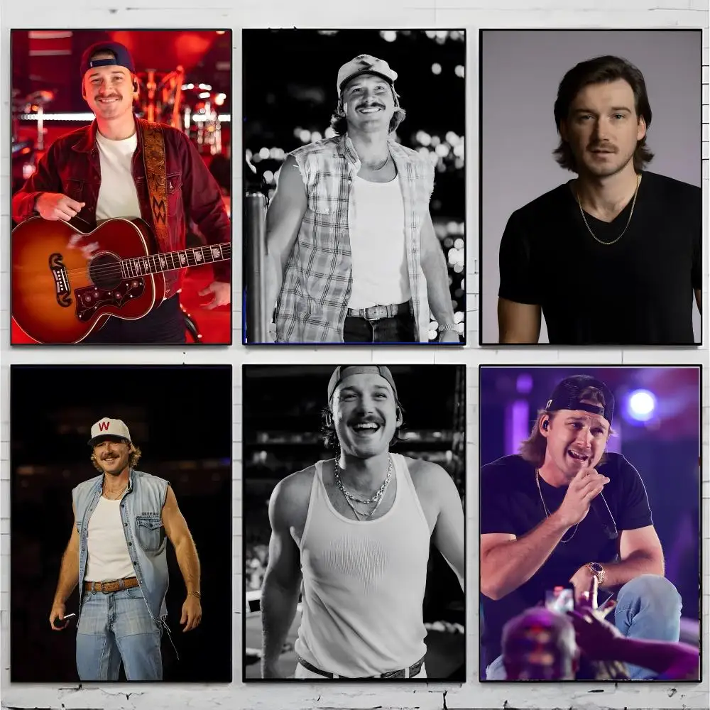Popular Country Singer Morgan Wallen Poster Premium Decor Art & Gift for Household Lounge Home Ornaments