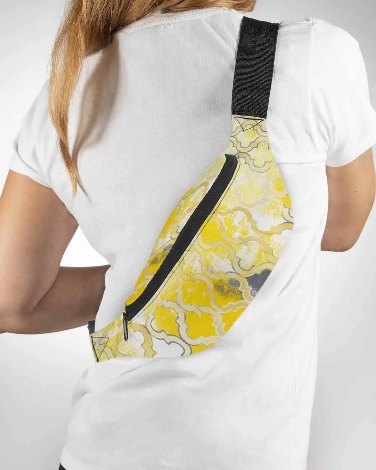 

Painted Mottled Modern Morocco Yellow Phone Belt Bag Wallet Pouch Waterproof Banana Hip Bags Waist Bag Fanny Pack for Women Men