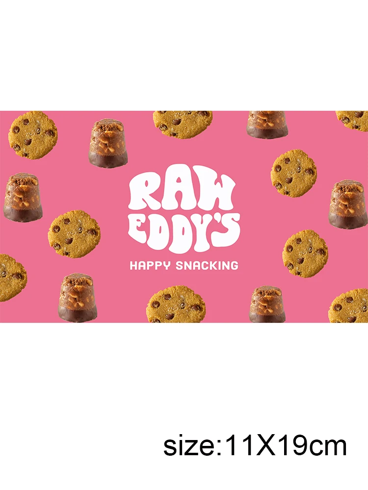 LETOP 1PCS Pink Letter Pattern Uv Transfer Sticker 16Oz Glass Tumbler Label Waterproof Uv Dtf Cup Wrap Transfers Sticker Cookies