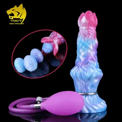 YOCY-brinquedo vaginal inflável do sexo para homens e mulheres, Silicone Fantasy Dildo, ovos pneumáticos, Butt Plug, Masturbador, brinquedo vaginal do sexo