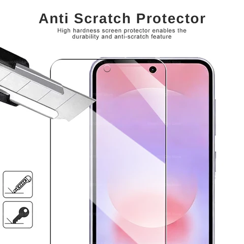 1-4 шт. 10D защитная пленка для экрана Samsung A37/A57/A27/A17/A56/A36/A26/16/A55/A35/A25/A15, закаленное стекло с полным покрытием для Galaxy A57