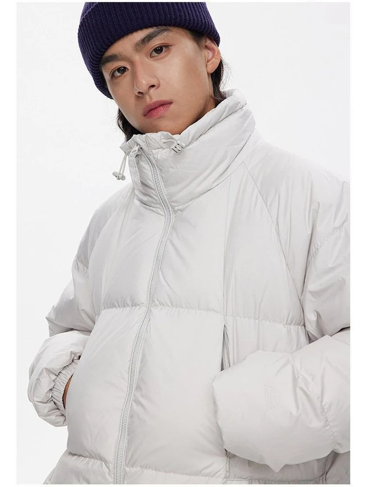 

DuPont Tee-Proof 90 down Thiened Warmth High Collar ex down Jaet Outdoor Sports Winter Coats Bread Sle