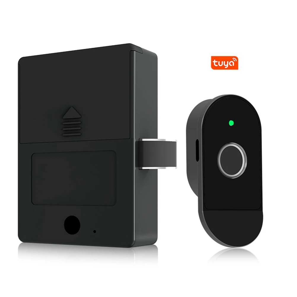 ABGI-Tuya 지문 스마트 캐비닛 잠금장치 아기 보호용 서랍 잠금장치 주방 찬장 파일 보관함 어린이 보호용