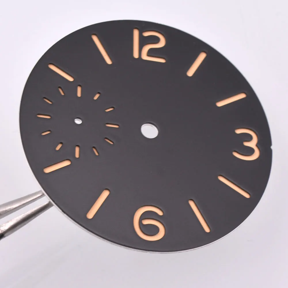 37 مللي متر ساعة معقمة الطلب الأخضر مضيئة صالح ETA6497 ST3600 أجزاء ساعة يد تعمل بالحركة #2