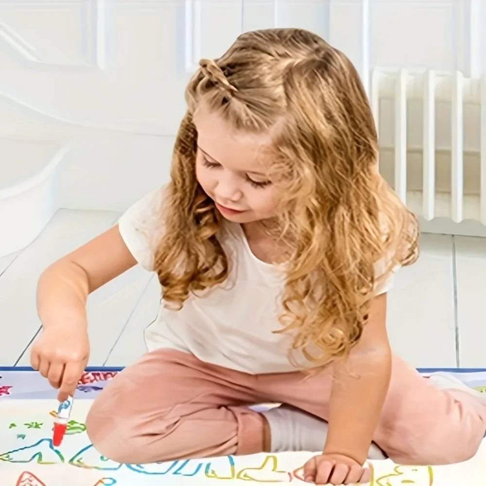 Giocattolo per tappetino per scarabocchi ad acqua per bambini, scarabocchi ripetibili, blocco da colorare per pittura, tavolo da disegno Aqua Magic, regali di compleanno di Natale artistico