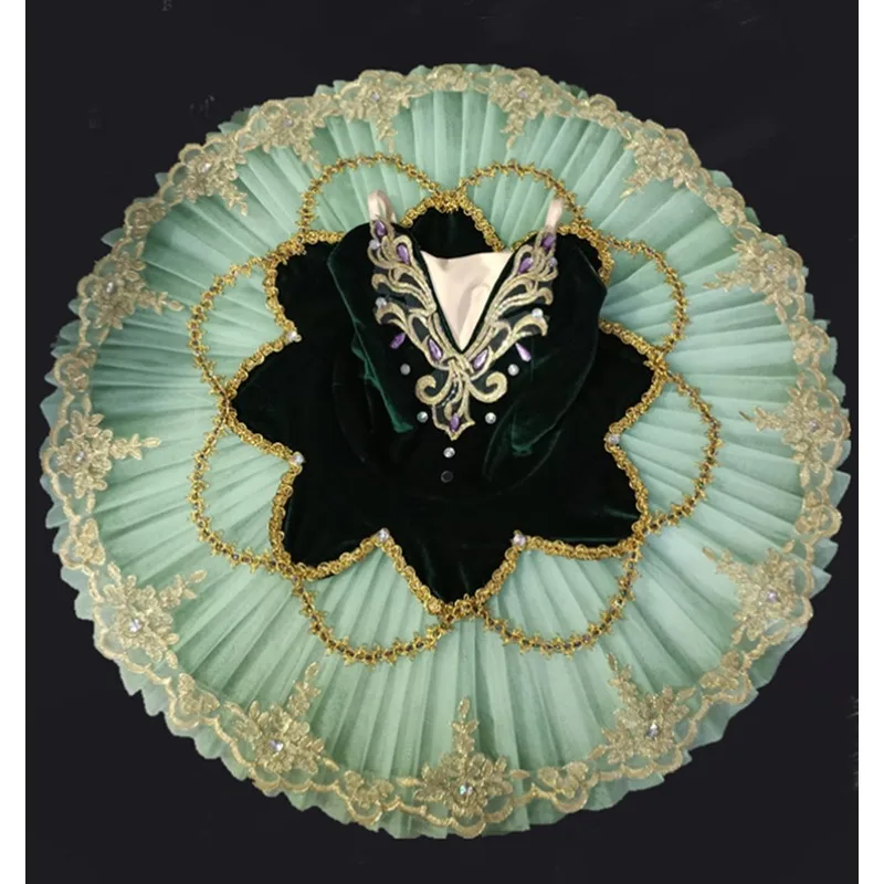 Children's Esmeralda Ballet Dress Performance Outfit, Girl's Don Quixote Ballet TUTU Chiffon Skirt, Puff Skirt