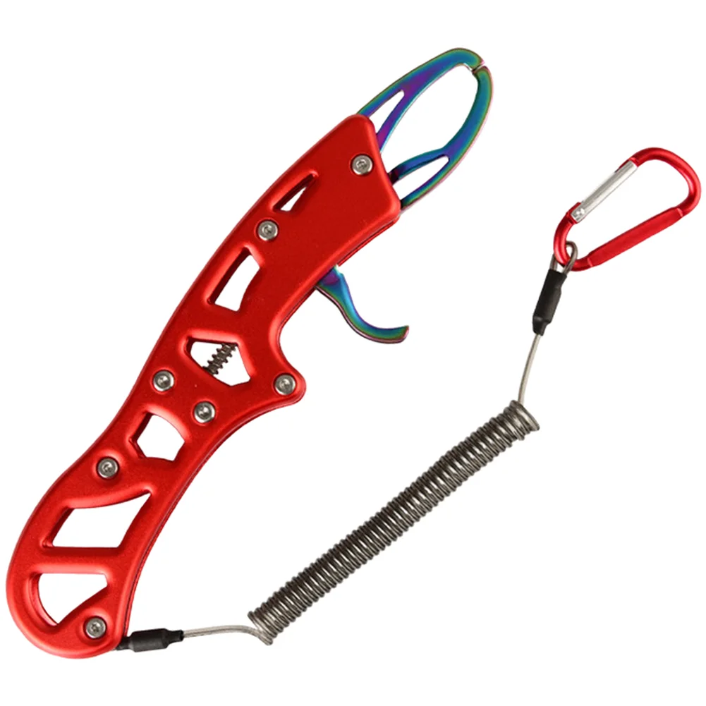 Use Fishing Pliers in Space Aluminum and 304 Stainless Steel Fish Grabber 21.5x4.5x1.2 cm Red Blue Colors Available