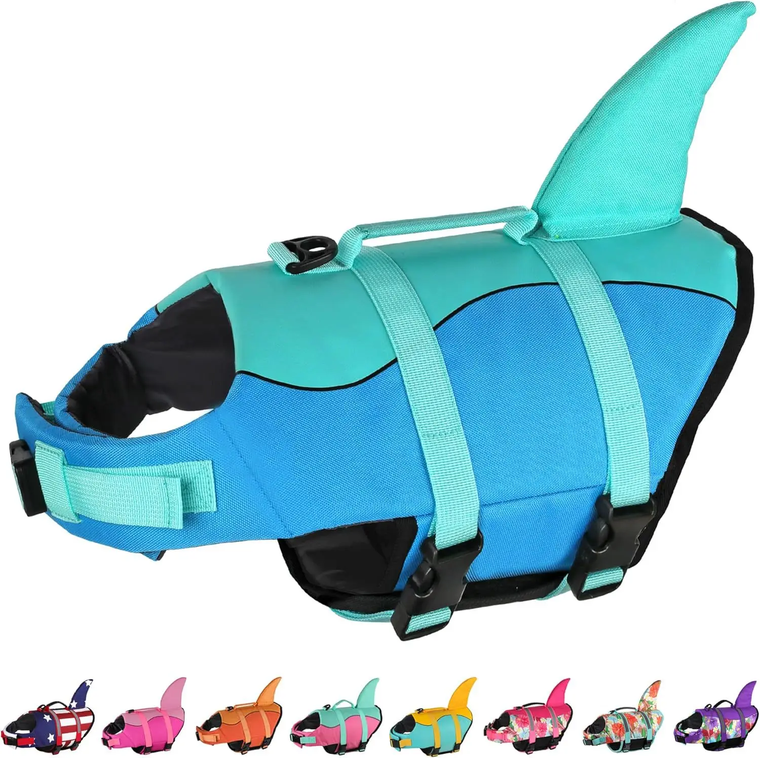 Pet life jacket dog outdoor swimming shark large dog