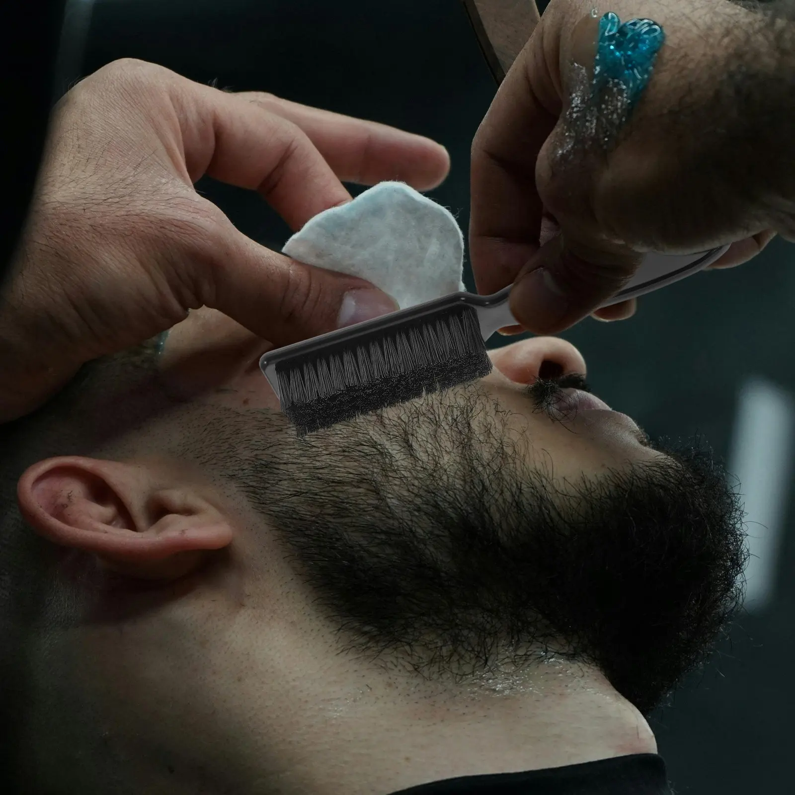 8Pcs Barber Neck Brush for Fades Mustache Beard Trimming Face Grooming Soft Nylon Bristles Comfortable Long Handle