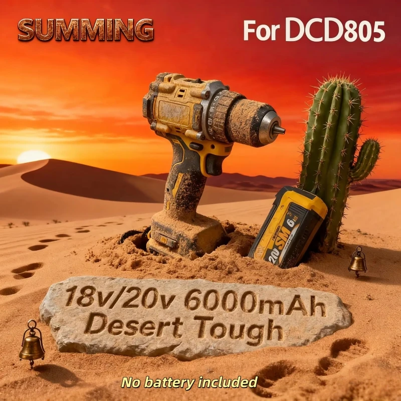 

Lithium Battery 20V RechargeableBrushless Compact ElectricScrewdriver replaceable Hand Drill Impact Drill for DCB206 ⚡