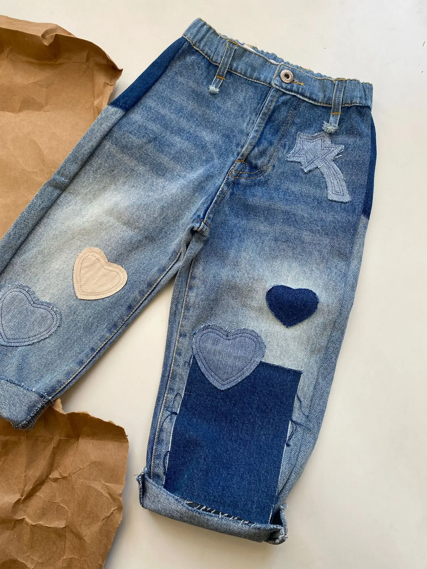 

Jenny&Dave Popular 2023 Spring/Summer New Handmade Denim Versatile Pants for Boys and Girls - Pre sale for Children