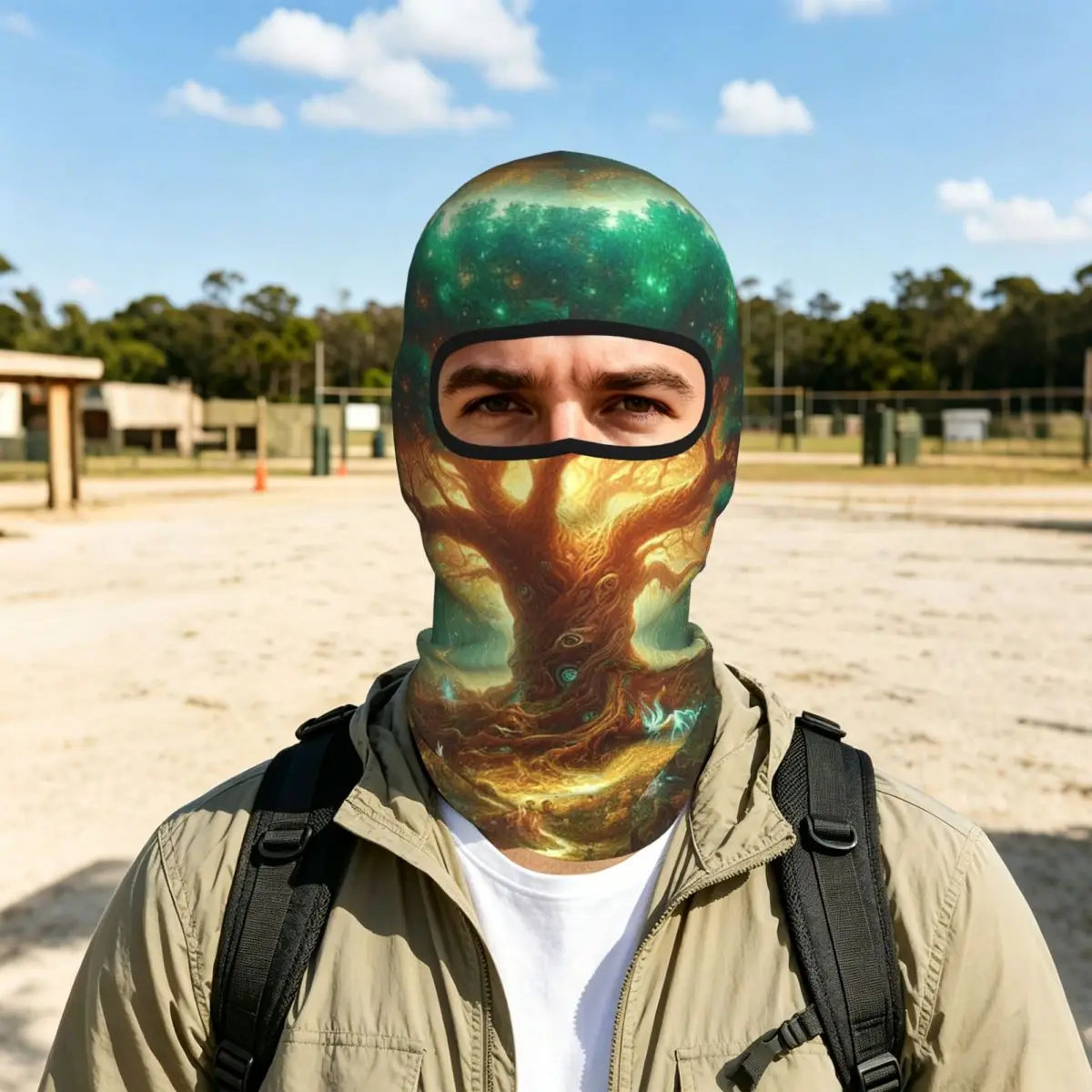 Enchanted Tree Of Life Breathable Balaclava Full Face Mask Sun Protection Neck Gaiter For Motorcycle Cycling Fishing Outdoor