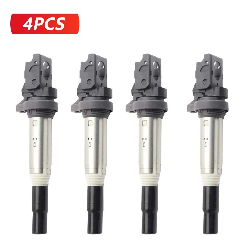 

4PCS 12138616153 Ignition Coils 12137594596 0221504470 12137571643 C1795 C1826 For BMW E81 F22 F23 E46 E90 F33 X3 E83 E65 E66