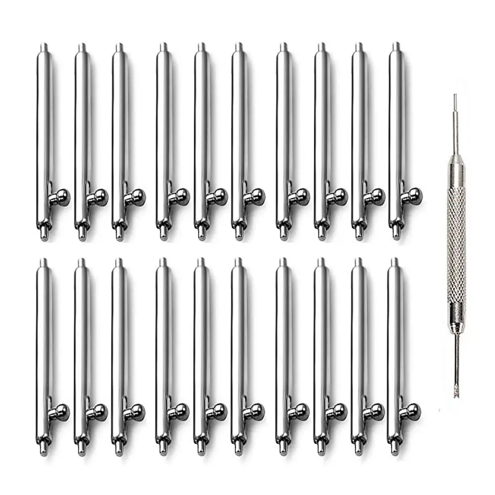 20MM 22MM 10PCS 1.8mm Diameter Watch Pin Pepair Tools & Kits Quick Release Watch Strap spring Bars Pins 24mm 18MM 23MM 16MM 19MM