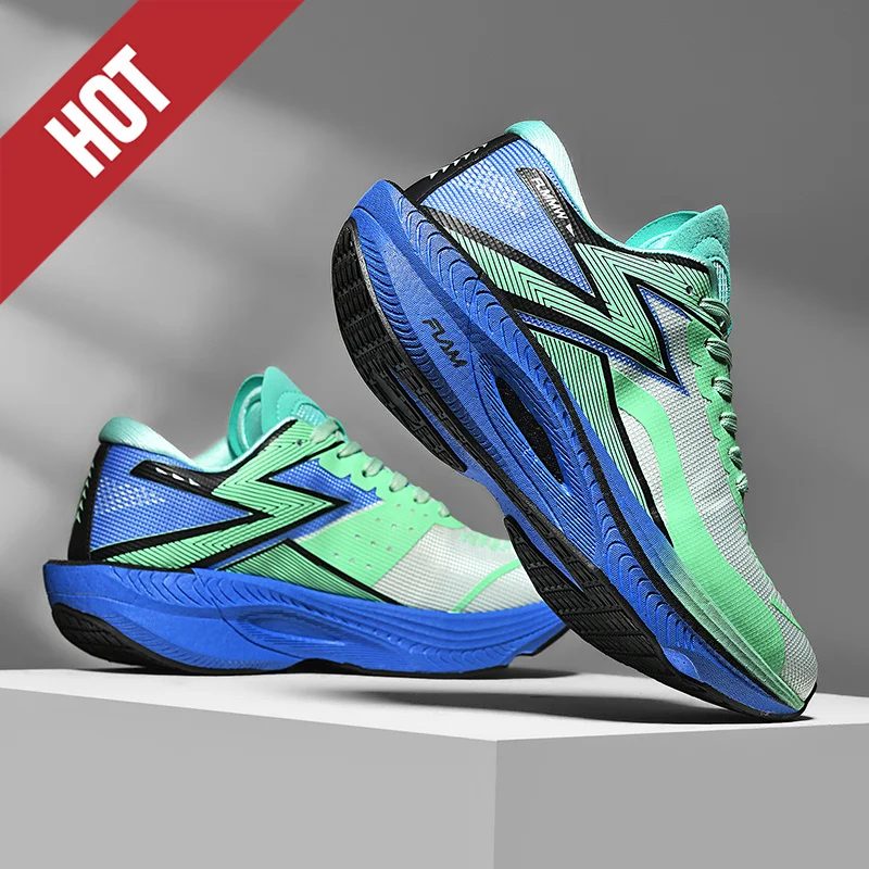 New Men's Running Shoes Marathon Soft Cushion Shock Absorbing Sports Shoes Comfy Unisex Sneakers Light Anti-Slip Training Shoes