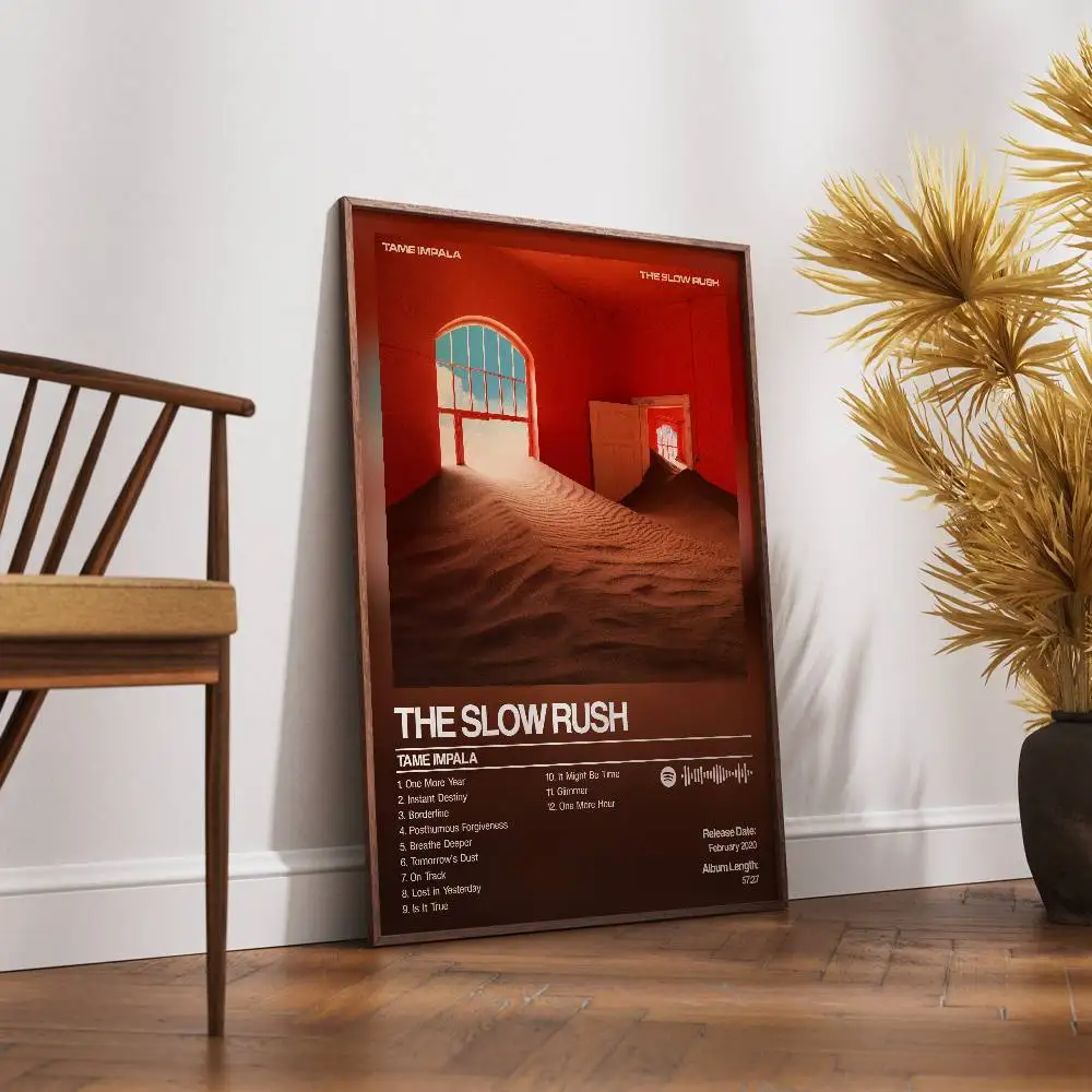 Tame Impala The Slow Rush Poster HD Print, Suitable for Home, Living Room Decoration, Bar, Cafe Hanging Painting