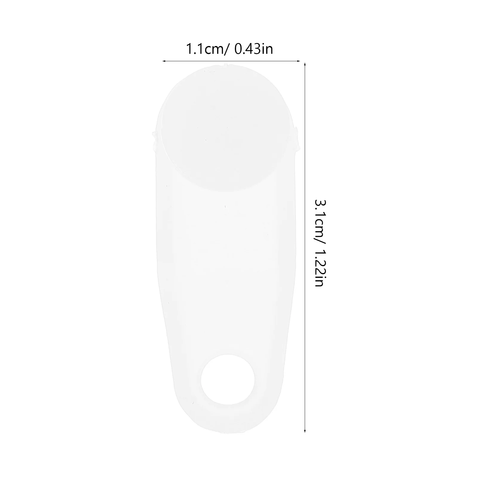 24 قطعة من البلاستيك الأبيض الناعم المزلق لتثبيت المسار المنزلق Rv الستار كليب الستار السكك الحديدية السنانير #2