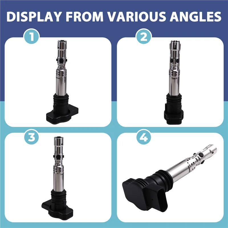 

Ac29-For VW Jetta Golf GTI MK4 Passat B5 Polo A4 A6 A8 TT 4PCS 06B905115R Car Ignition Coil 06A905115D 06A905115A 986221024
