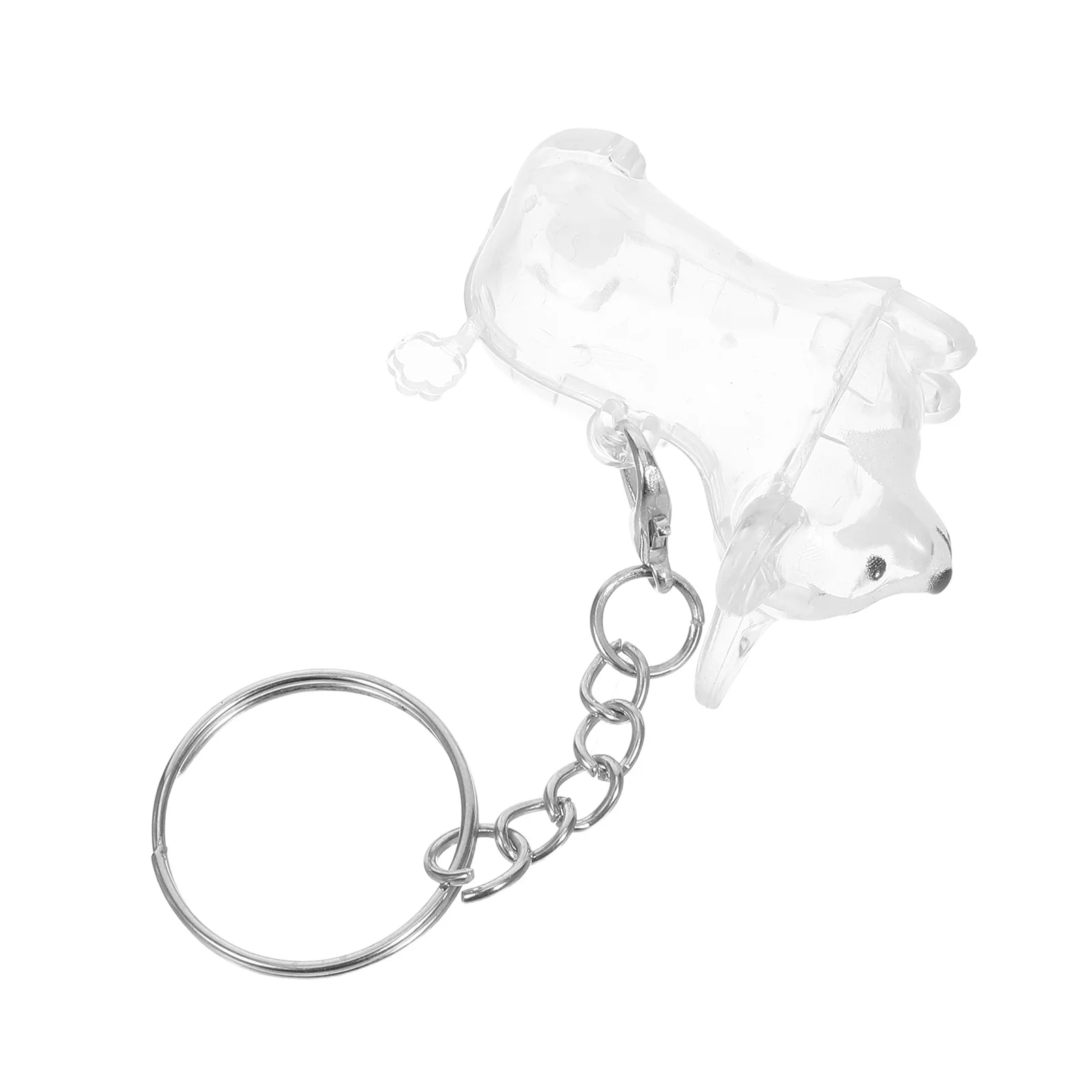 

Dog Hair Collector Keychain Plastic Corgi Shaped Storage Jar Portable Memorial Bottle for Pet Owners Keepsake Charm Pendant