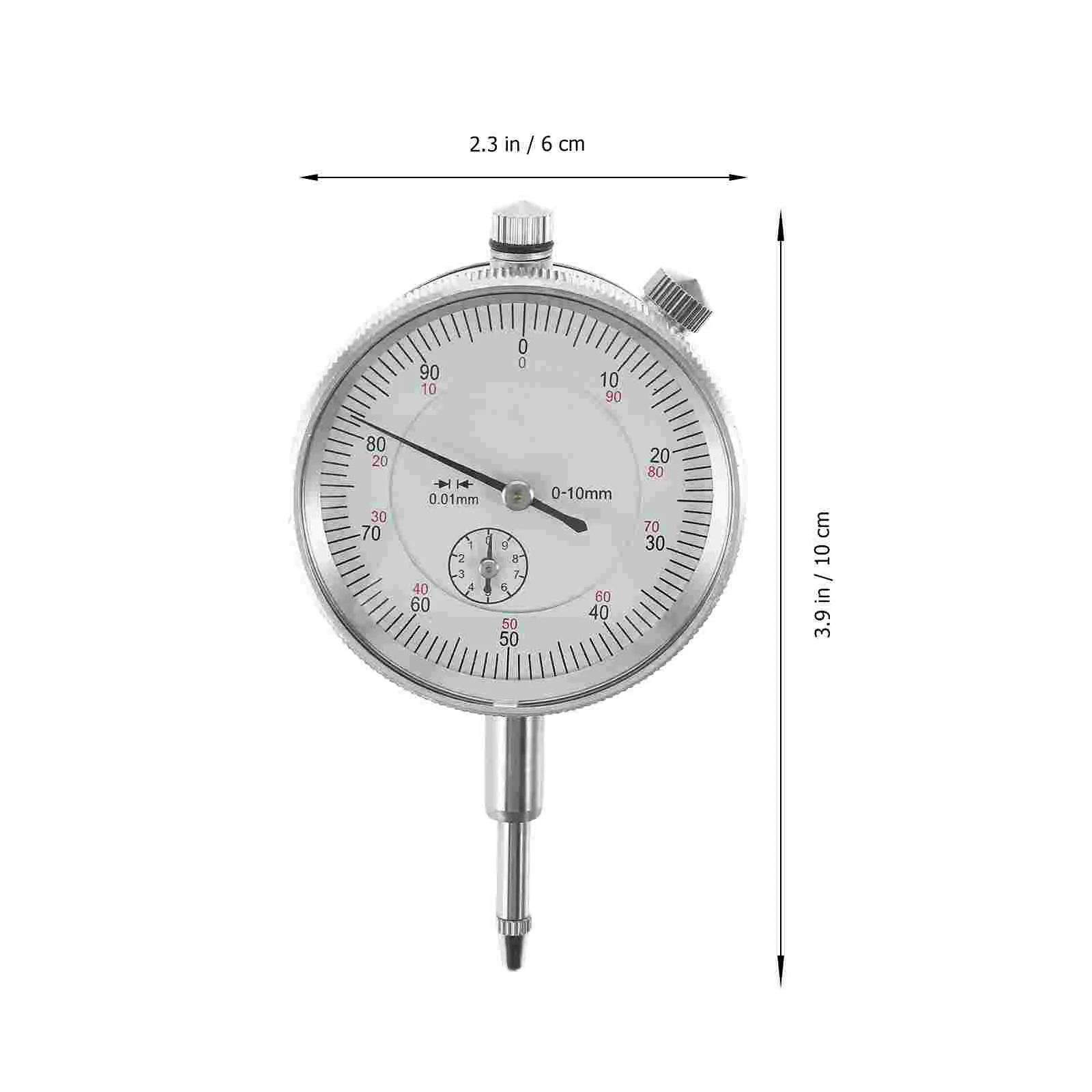 Digital Precision Dial Gauge 0 10Mm High Resolution 0.01Mm Wear Resistant Aluminum Housing Robust Pointer Indicator For