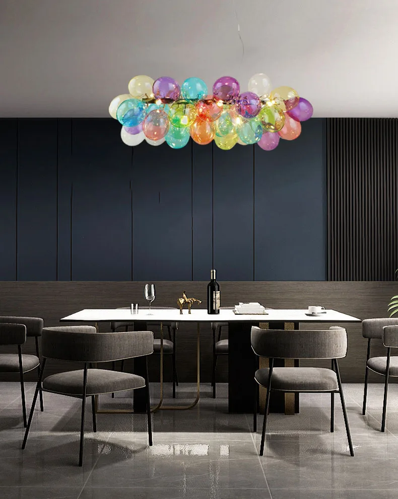 Romantic Colorful Glass Chandelier