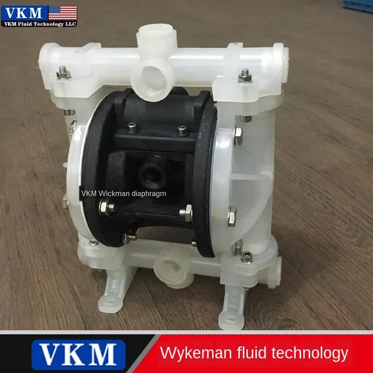 VKM  pneumatic diaphragm pump 4 points caliber QBY-15 plastic PTFE acid and alkali imported plastic