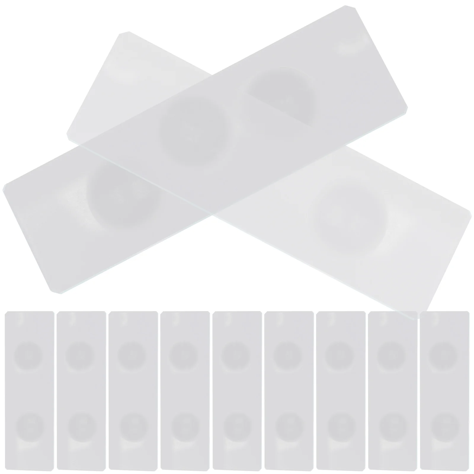 50 Pcs Concave Slide Glass Microscope Slides for Specimens Aquatic Blank Laboratory