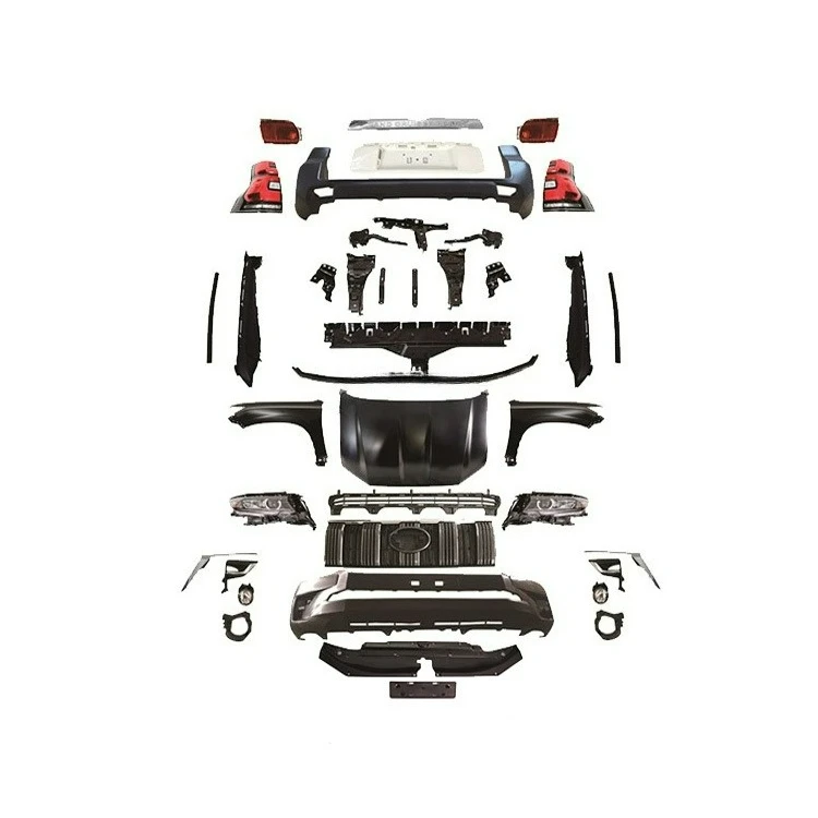 

Auto Parts FJ150 Upgrade 2018 Body Kit Front and rear bumper Grille Light Emitting Diode Headlights Taillights Fender hood Body