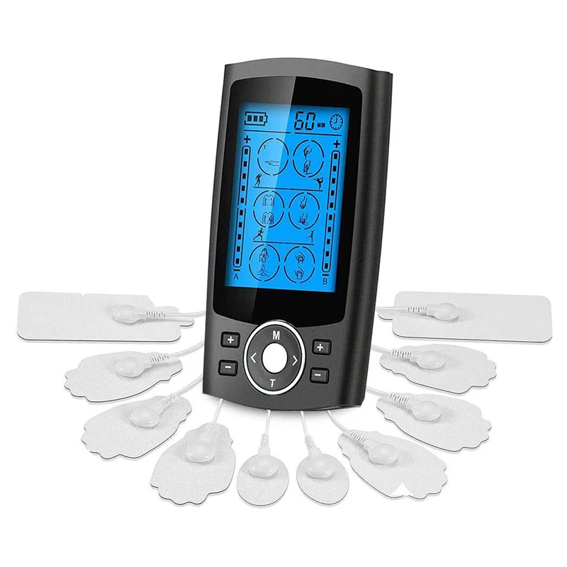 24 Modes Health Care Body Massage Electric EMS Muscle Stimulator Electronic Pulse Meridian Physiotherapy Massager Home