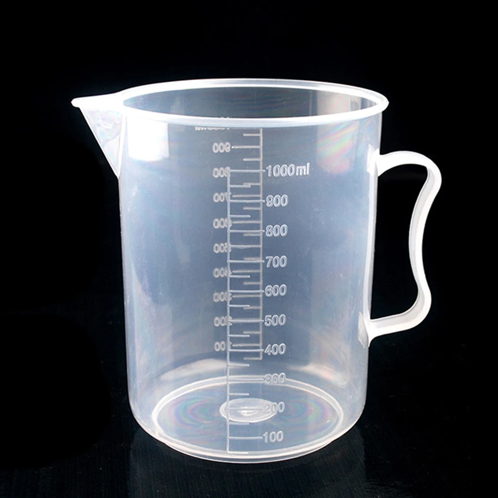 500ml/1000ml Pour Spout Metering Cup Visual Scale Kitchen Bakeware Graduated Lab Transparent Test Utensil Measuring Cup Kitchen