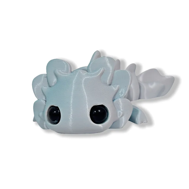 3D-gedrucktes kleines Tier-Set, gemeinsames süßes Salamander-Baby, 3D-gedruckte Tiere für Zuhause, Büro, Basteln, bedruckte Figuren, Weihnachtsgeschenke – Detail 14