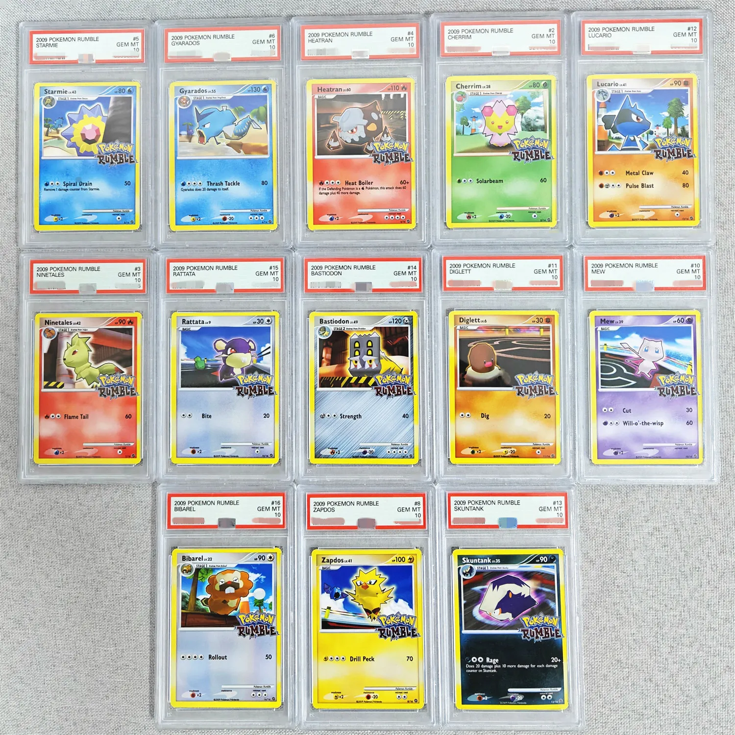 Proxy 2009 POKEMON RUMBLE #11 DIGLETT 11/16 Authentication Grading 10 Collection Game Card