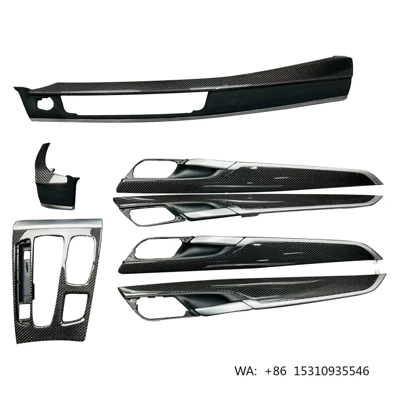 Spot Wholesale Carbon Fiber Car Interior Trim Kit for BMW  X5 F15 X6 F16 Car Model Car Interior Trim Kit