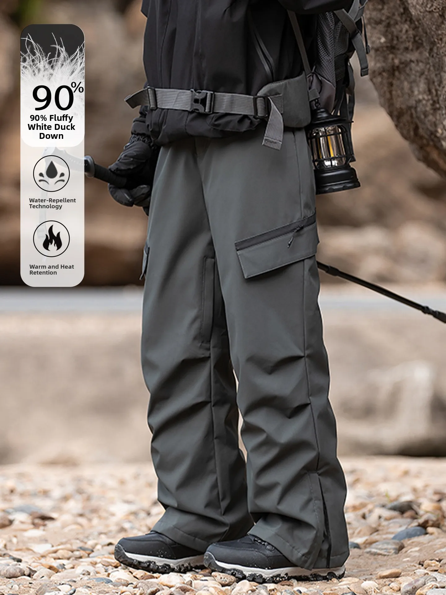 

Утепленные брюки для зимних видов спорта, ветрозащитные, водонепроницаемые, теплые, повседневные, прямого кроя, рабочая одежда