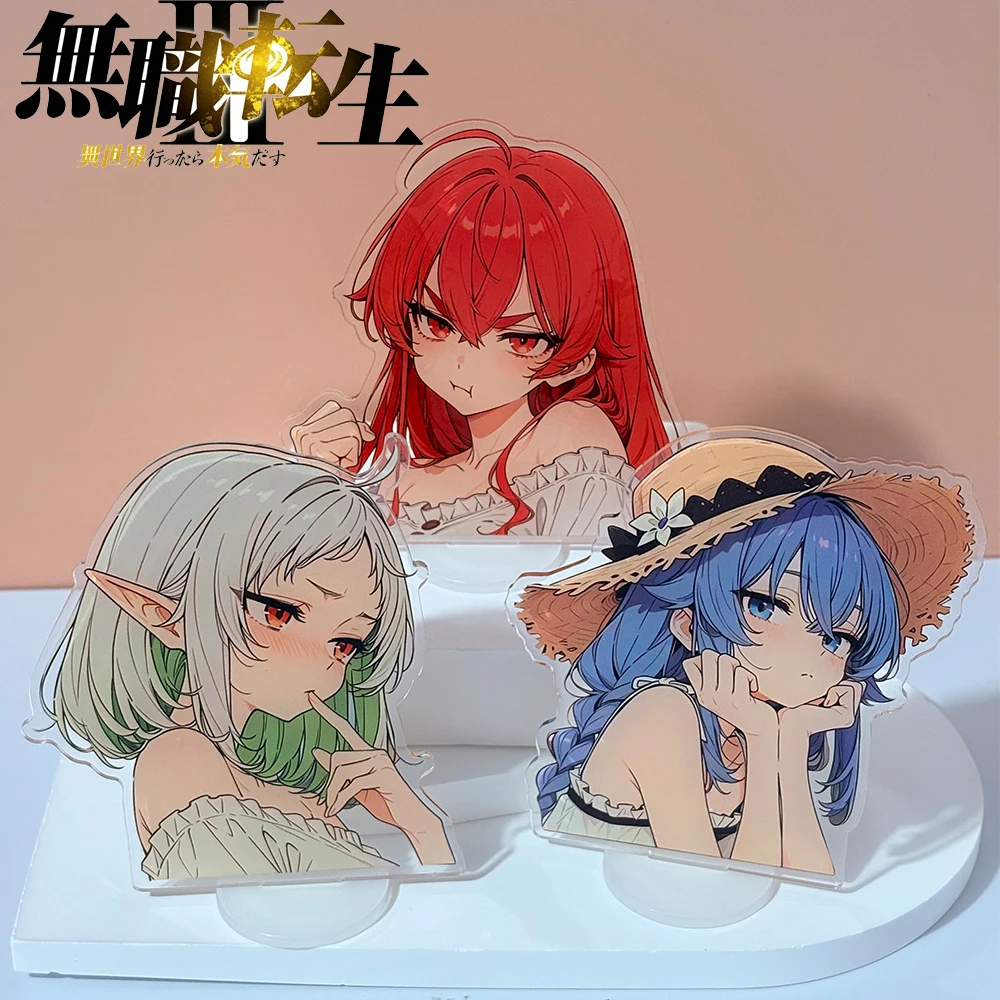 Anime Mushoku Tensei Jobless Reincarnation Acrylic Stand Roxy Eris Sylphiette Anime Figure Acrylic Standee Desktop Ornament Prop