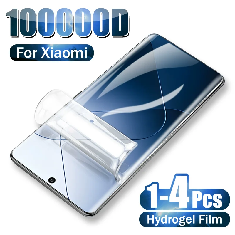 4-1Pcs Front Hydrogel Film For Xiaomi Mi 14 Ultra 14t 13t 13 Pro 12 12s Lite 12t 12X Soft HD Screen Protector Phone Accessories