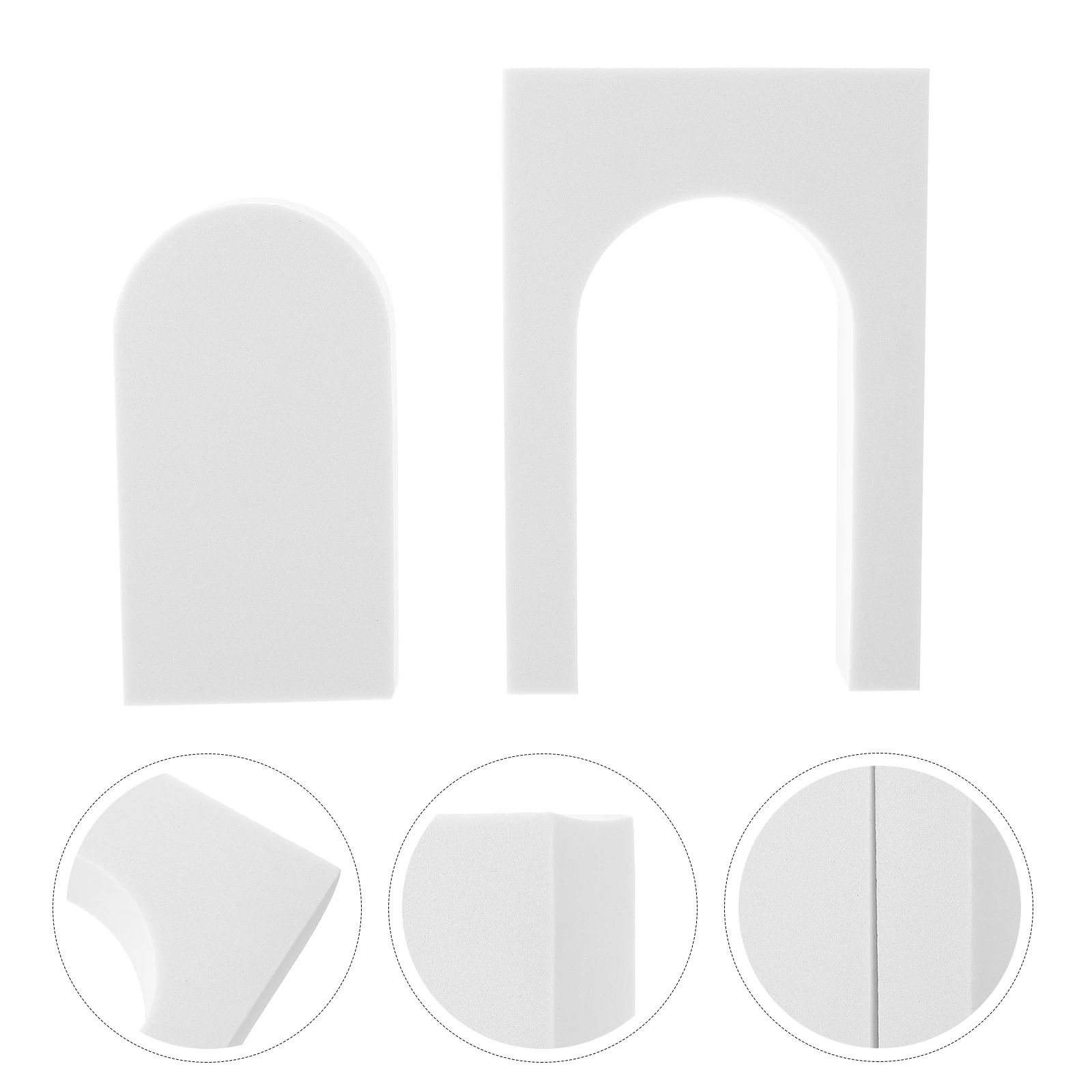 

2pcs Geometry Photo Props Cubes Photography Background Props For Jewelry Makeup Cosmetics Decor Lightweight Portable