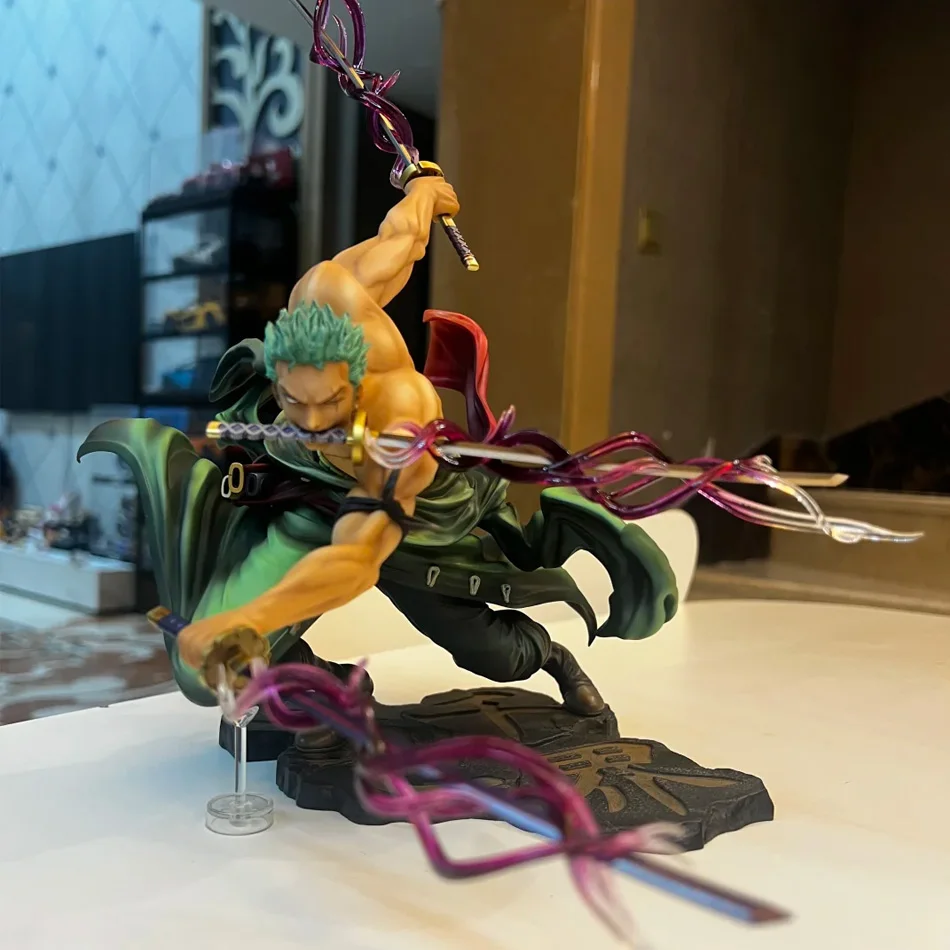 Anime ONE PIECE 10cm Roronoa Zoro Drei-Klingen-Sa-Maximum Manga Figur Anime Statue PVC Modell Sammlerstück Ornament Spielzeug Puppe Geschenk