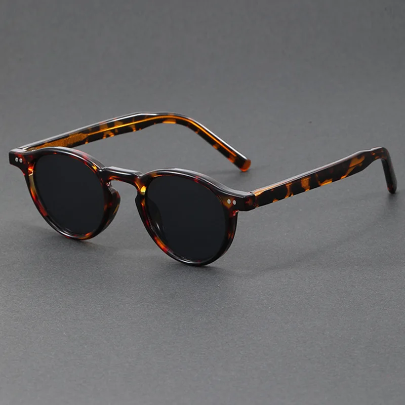 

Korean small round frame retro plate foot polarized small sunglasses fashion men and women network red personality sunglasses