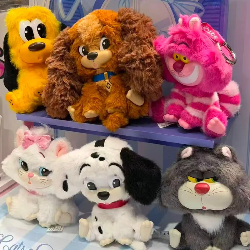 Genuine 52TOYS Cats & Dogs Friends Series Squeaky Bag Charm Blind Box Marie Cat Cheshire Cat Lady Pluto Puppet Pendant Gift view 2