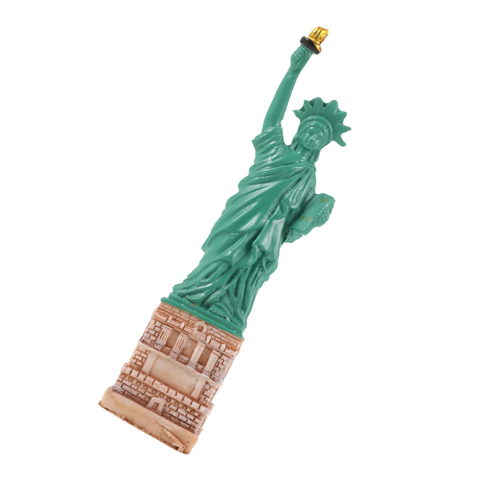 Estatua de la libertad adorno decoraciones de mesa modelo de arena materiales de construcción de escritorio Mini artesanías