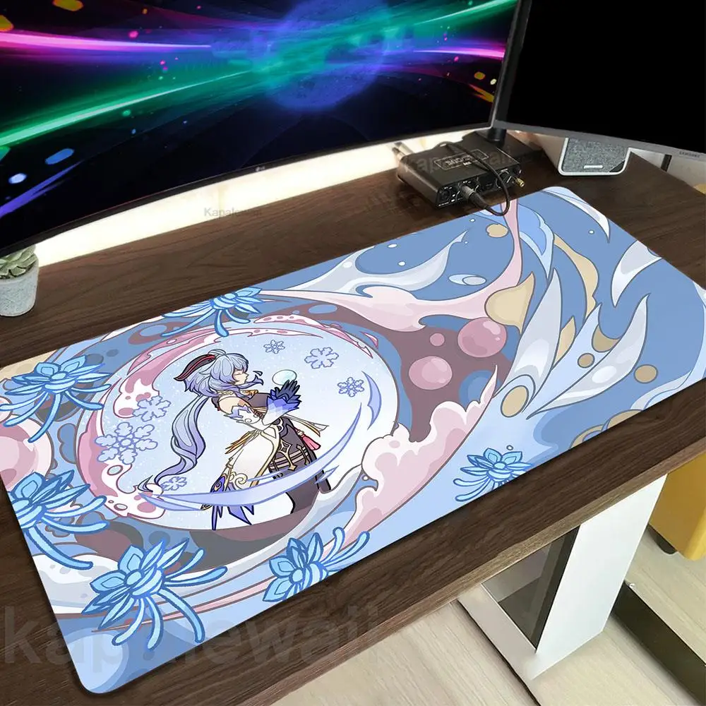 Imagem -02 - Grande Impacto Genshin Eula Mouse Pad Gamer Mausepad Velocidade do Jogo Almofadas de Teclado Borracha Mous Mat Protetor de Mesa de Escritório