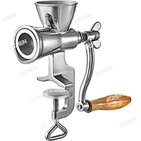 304 stainless steel manual bean grinder hand crank coffee bean grinder household mill coffee machine bird food