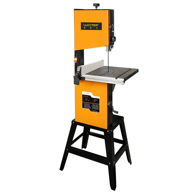 

LUXTER 12-дюймовая настольная пила для резки древесины Вертикальная ленточная пила по дереву Регулировка скорости CVT Резка трубы из ПВХ с переменной скоростью