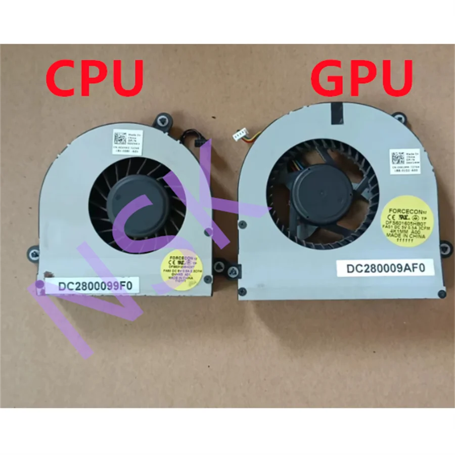 Ventilador de Refrigeração Original para Dell Alien M17x r4 r3 M18x r1 r2 Dc280009af0 Dc2800099f0 100 Teste