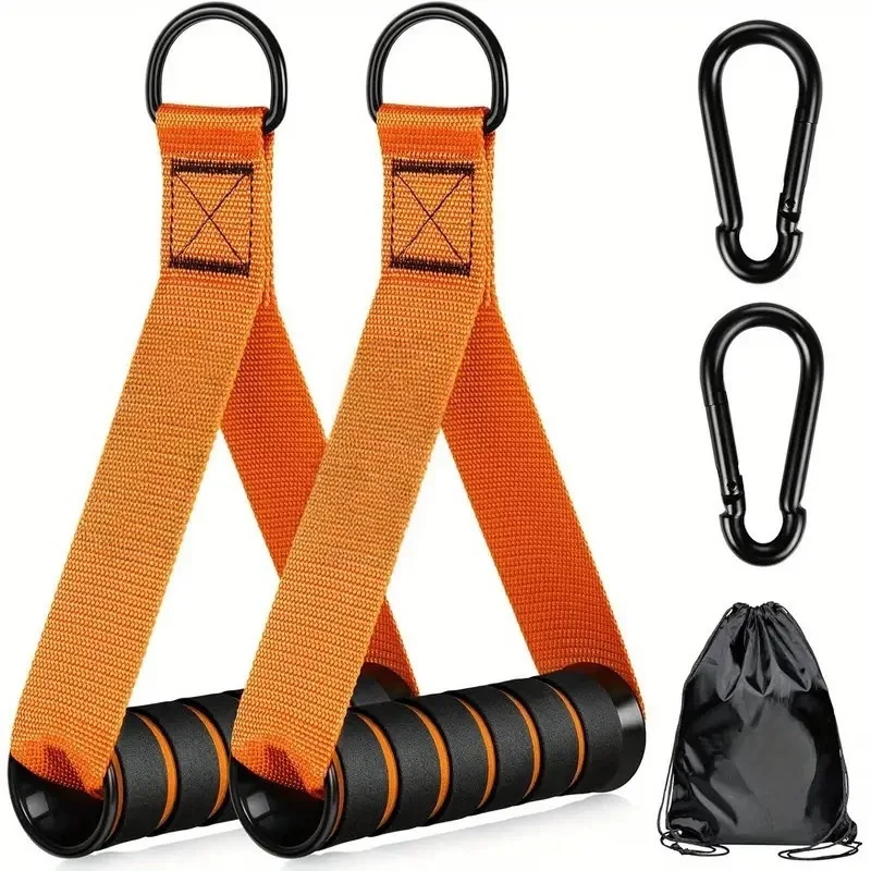 Neue 2er-Pack D-Ring-Zuggriffe für Fitnessbänder – Trainingsgriffe für Yoga, Hängematten und Widerstandsbänder – Detail 8