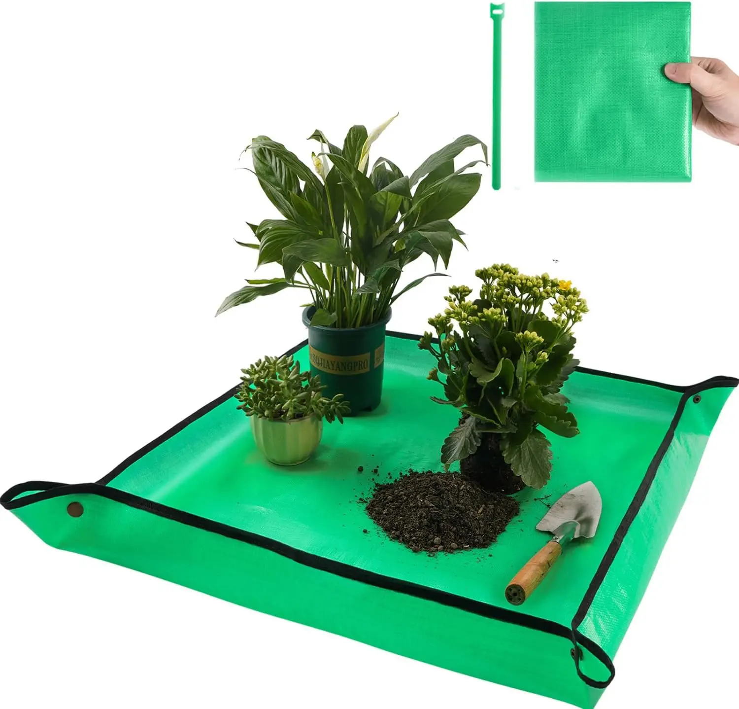 

Waterproof Repotting Mat for Indoor Plants, 26.8" Square, Easy Clean Gardening Gift