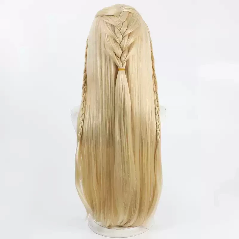 Peruka Cosplay Gra Wuthering Waves Cartethyia Długie Blond Warkocze Halloween Party Włosy Kobiety Dziewczyny Karnawał Gra Peruki