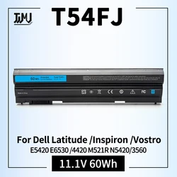 T54FJ 60WH M5Y0X 8858X E6420 E5420 Laptop Battery for Dell Latitude E5530 E6520 E6530 Inspiron 4420 5425 7520 M421R N4720 N5420
